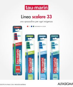 Tau-Marin Professional 33 mm Testina Lunga Spazzolino Duro Con Antibatterico