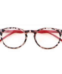 Vedo & Leggo Occhiali da Lettura Modello Tartaruga – Aste Rosse +2.00