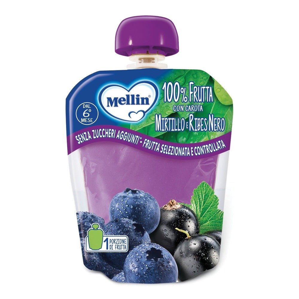 Mellin Pouch 100% Mirtillo/Ribes 90 g - immagine 2