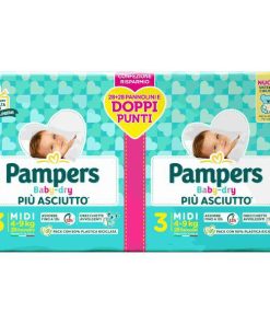 Pampers Pannolini Baby Dry per Doppia Protezione Midi x 56 n. 3